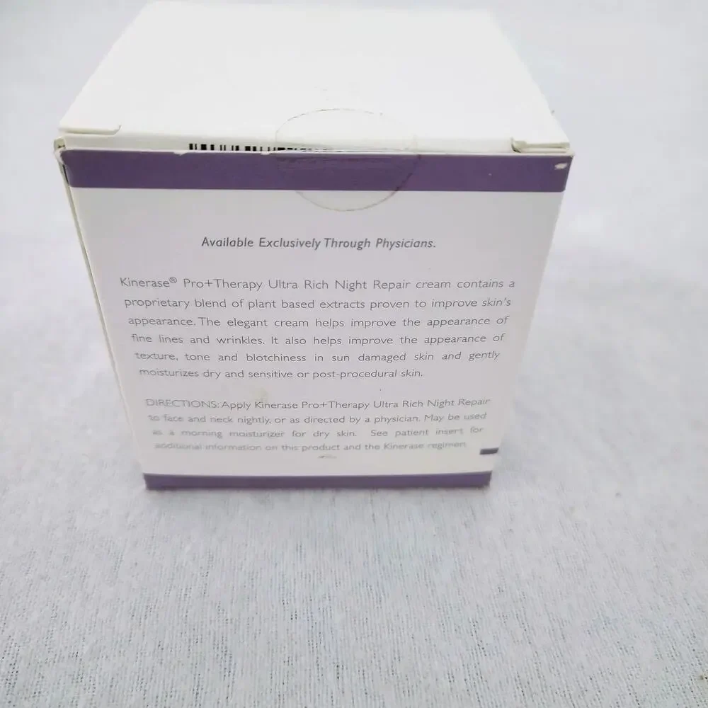 Kinerase Pro Therapy Ultra Rich Night Repair Cream 1.7oz Hypoallergenic All Skin